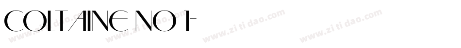 Coltaine No 1字体转换